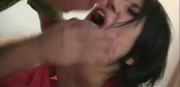 She takes brutal blowjob and extreme hardcore pussy banging